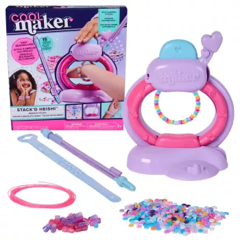 Set de creación de pulseras Spin Master Cool Maker Stack'd Heishi Bracelet Studio — set de manualidades para crear pulseras estilo Heishi