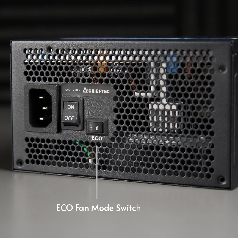 Chieftec Atmos Fuente de alimentación 850 W 20+4 contactos ATX ATX Negro