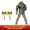 Figura de acción Superman Hammer of Boravia 6 pulgadas, estilo película, incluye 2 accesorios, Oro/Gris