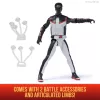 DC Comics, SUPERMAN, Mr. Terrific, Figura de acción Epic Strike, 15 cm, diseño auténtico de la película, incluye 2 accesorios, juguete para niños y niñas a partir de 4 años