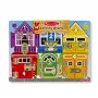 Melissa & Doug MDT MSK Latches Board Display GML, 3 años, madera, multicolor