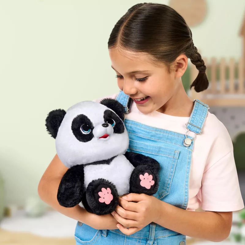 Moose Toys Little Live Pets My Baby Panda Chuchu, peluche panda, 4 años, interactivo, con sonido, AA
