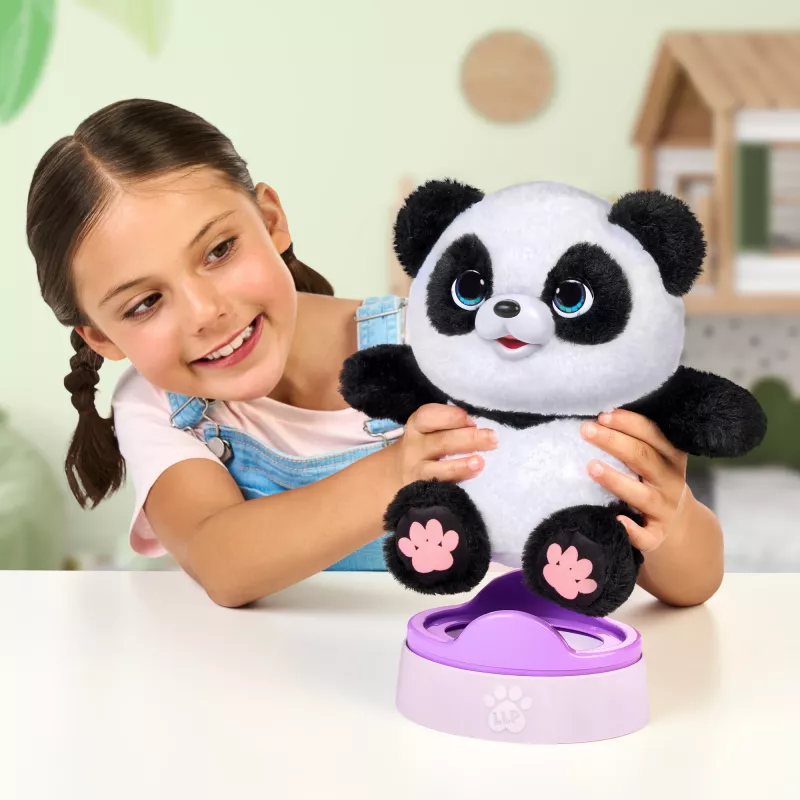 Moose Toys Little Live Pets My Baby Panda Chuchu, peluche panda, 4 años, interactivo, con sonido, AA