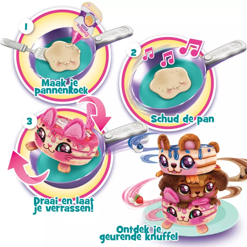 Moose Toys Cookeez Makery Pancake, juguete de comida, 5 años