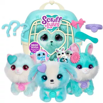 Scruff-a-Luvs Pet Scruffs pack individual azul peluche