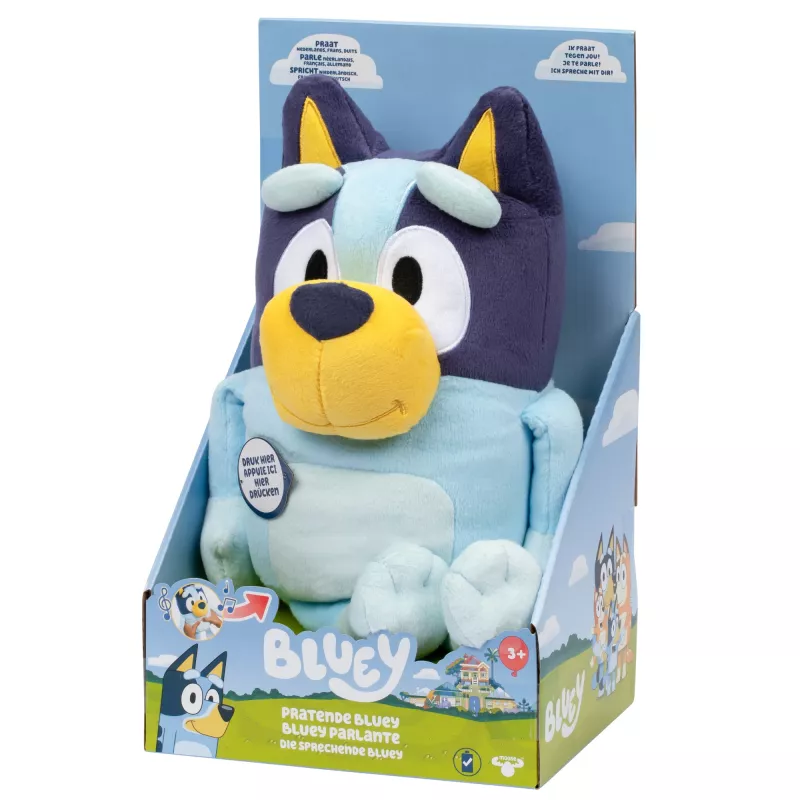 Moose Toys BLUEY parlante, personaje de dibujos animados, 3 año(s), con sonido, AA, pilas incluidas