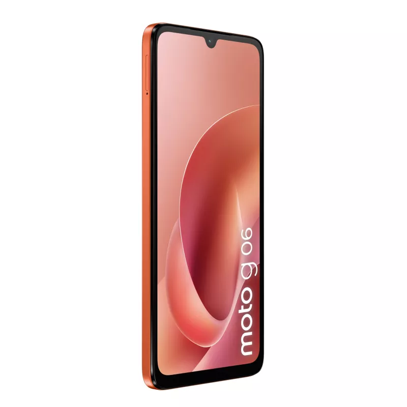 Motorola moto g06 XT2535-14 smartphone, 6,88 pulgadas (17,48 cm), MediaTek Helio G81-Extreme, 4 GB RAM, 256 GB, 50 MP, Android, naranja Arabesque