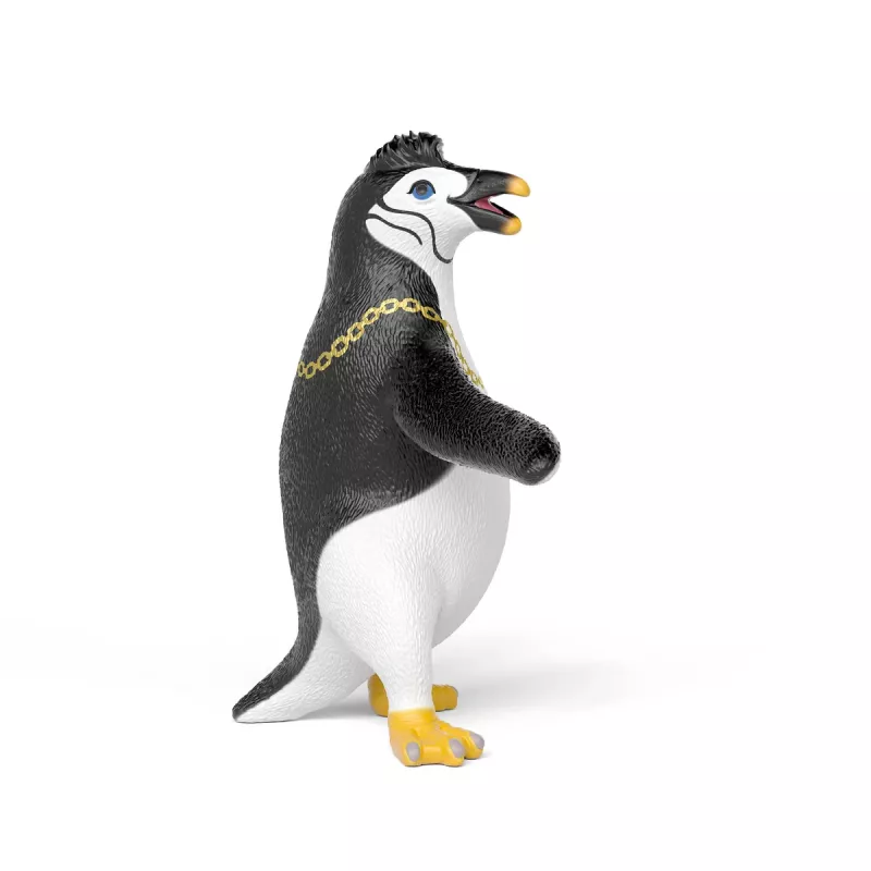 schleich Juri el pingüino con collar, 3 año(s), multicolor, plástico