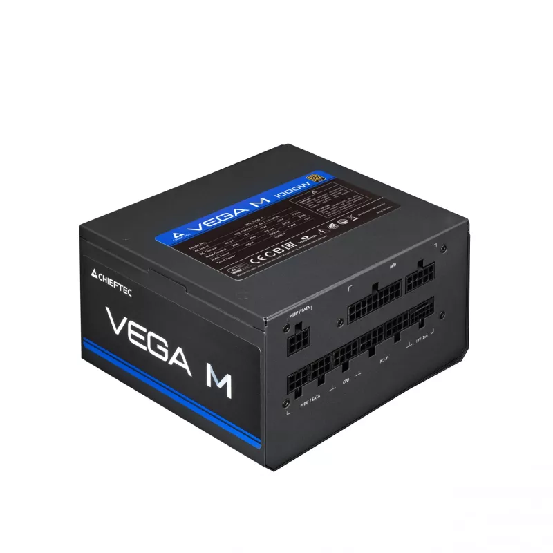 Fuente de alimentación Chieftec Vega PPG-1000-C 1000 W 24 pines ATX ATX blanca