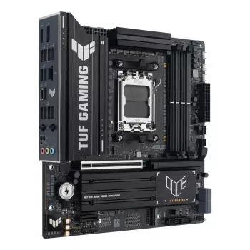 Placa base ASUS TUF GAMING B850M-PLUS WIFI7 micro ATX, AMD B850, socket AM5, DDR5, 4 DIMM, 256GB, Wi‑Fi 7, 2,5Gb LAN