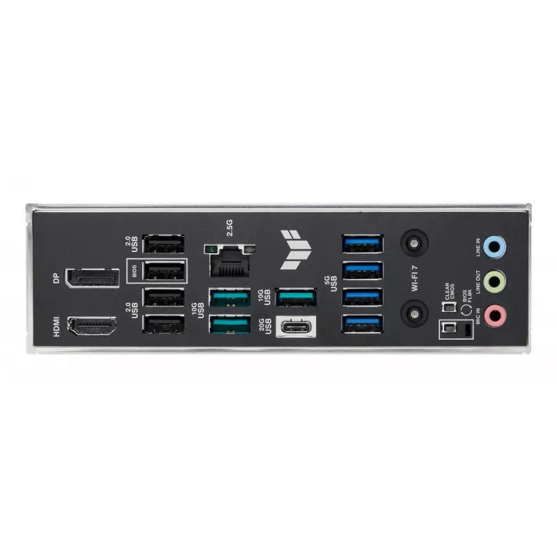 Placa base ASUS TUF GAMING B850M-PLUS WIFI7 micro ATX, AMD B850, socket AM5, DDR5, 4 DIMM, 256GB, Wi‑Fi 7, 2,5Gb LAN