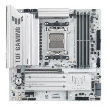 Placa base ASUS TUF GAMING B850M-PLUS WIFI7 W, AMD B850, socket AM5, micro ATX, DDR5, 4×DIMM, hasta 256 GB, Wi‑Fi 7, Ethernet 2,5Gb