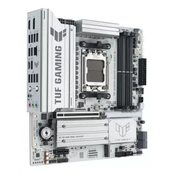 Placa base ASUS TUF GAMING B850M-PLUS WIFI7 W, AMD B850, socket AM5, micro ATX, DDR5, 4×DIMM, hasta 256 GB, Wi‑Fi 7, Ethernet 2,5Gb