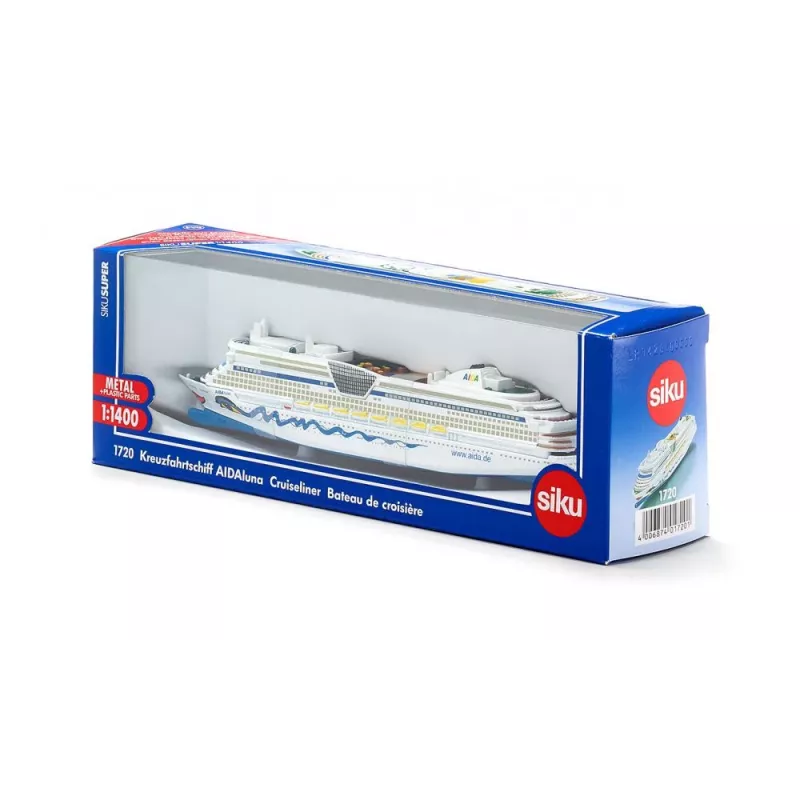 Modelo de barco de pasajeros Siku Cruiseliner Aida, premontado, escala 1:1400, 226×54×75 mm