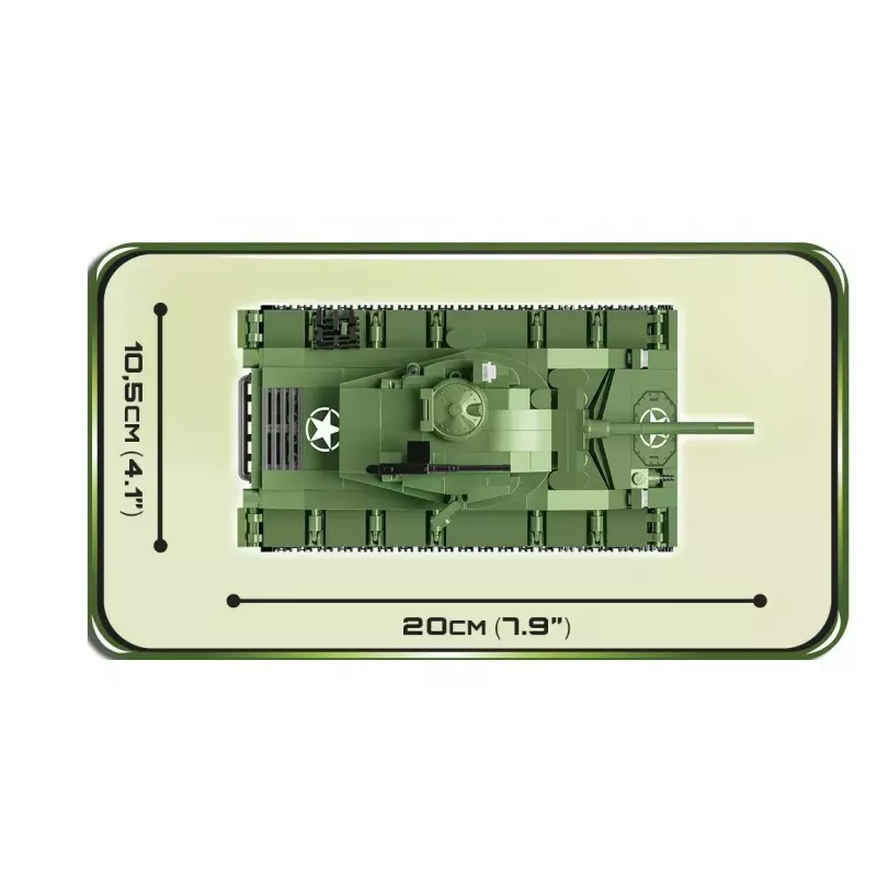 Bloques de construcción Panzer Cobi M24 Chaffee modelo a escala 1:35, Cobi-2543