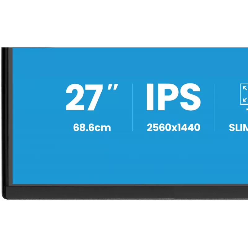 iiyama ProLite XB2792QSU-B1 monitor IPS QHD de 27 pulgadas, HDMI, DP, concentrador USB, 120 Hz, negro