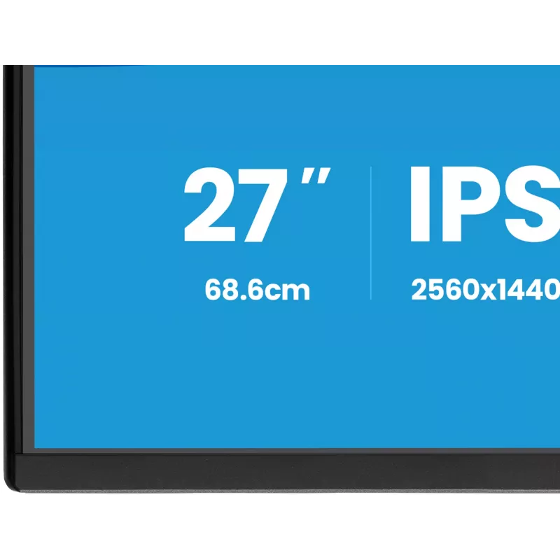 iiyama ProLite X2792QSU-B1 monitor de ordenador 68,6 cm (27 pulgadas) 2560 x 1440 píxeles Quad HD LED negro