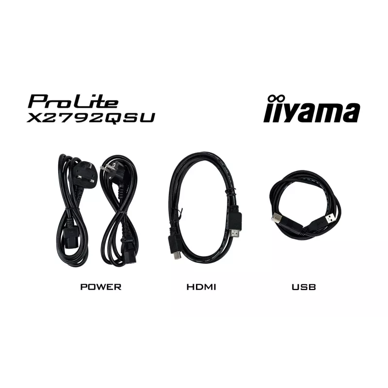 iiyama ProLite X2792QSU-B1 monitor de ordenador 68,6 cm (27 pulgadas) 2560 x 1440 píxeles Quad HD LED negro