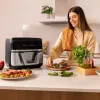 Freidora de aire Cecotec Cecofry Dual 9000 9 L 2850 W negra acero inoxidable