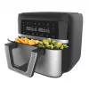 Freidora de aire Cecotec Cecofry Dual 9000 9 L 2850 W negra acero inoxidable