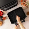 Freidora de aire Cecotec Cecofry Dual 9000 9 L 2850 W negra acero inoxidable