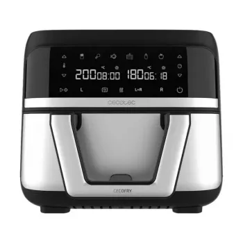 Freidora de aire Cecotec Cecofry Dual 9000 9 L 2850 W negra acero inoxidable