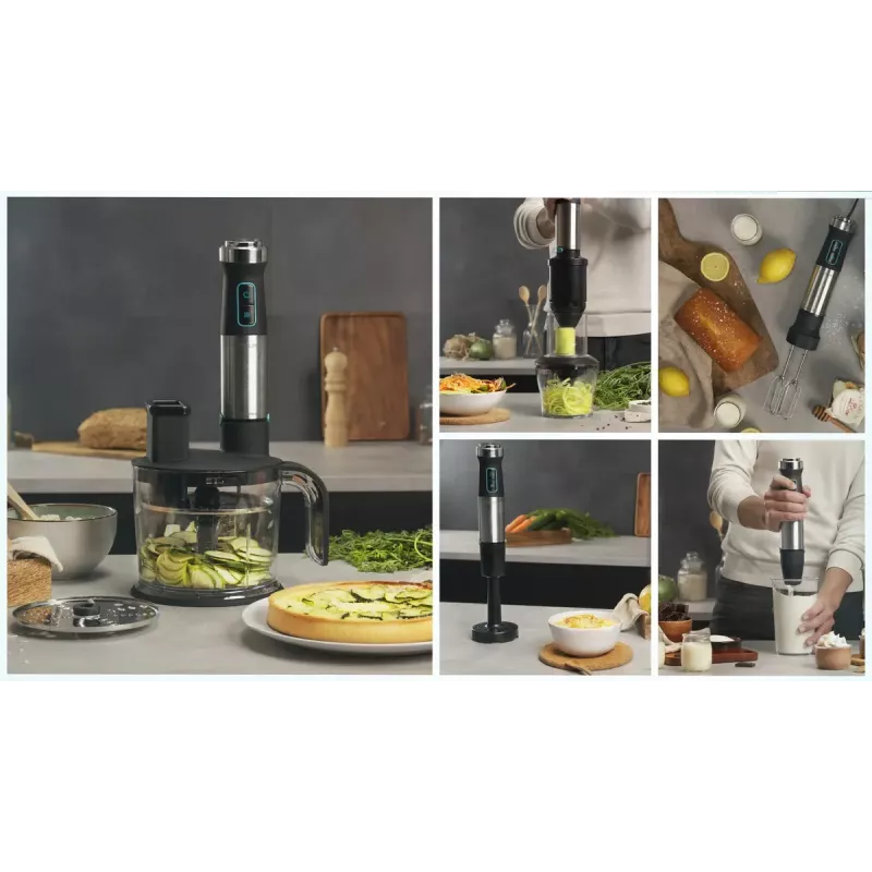 Batidora de mano Cecotec Power TitanBlack 1500 XL TotalMix