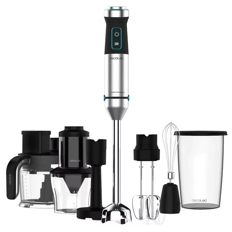 Batidora de mano Cecotec Power TitanBlack 1500 XL TotalMix