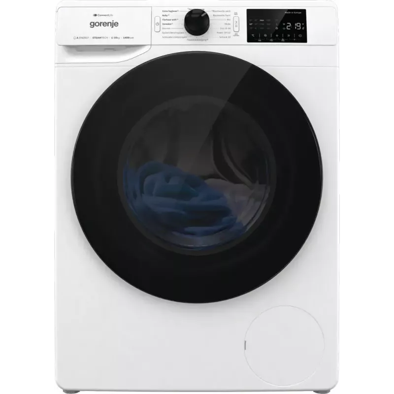 Lavadora de carga frontal Gorenje WPNEI14A2TS 10 kg 1400 rpm negra, blanca