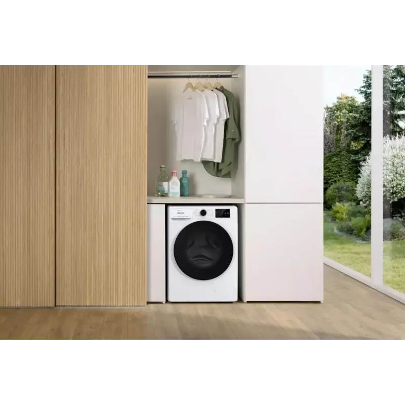 Lavadora de carga frontal Gorenje WPNEI14A2TS 10 kg 1400 rpm negra, blanca