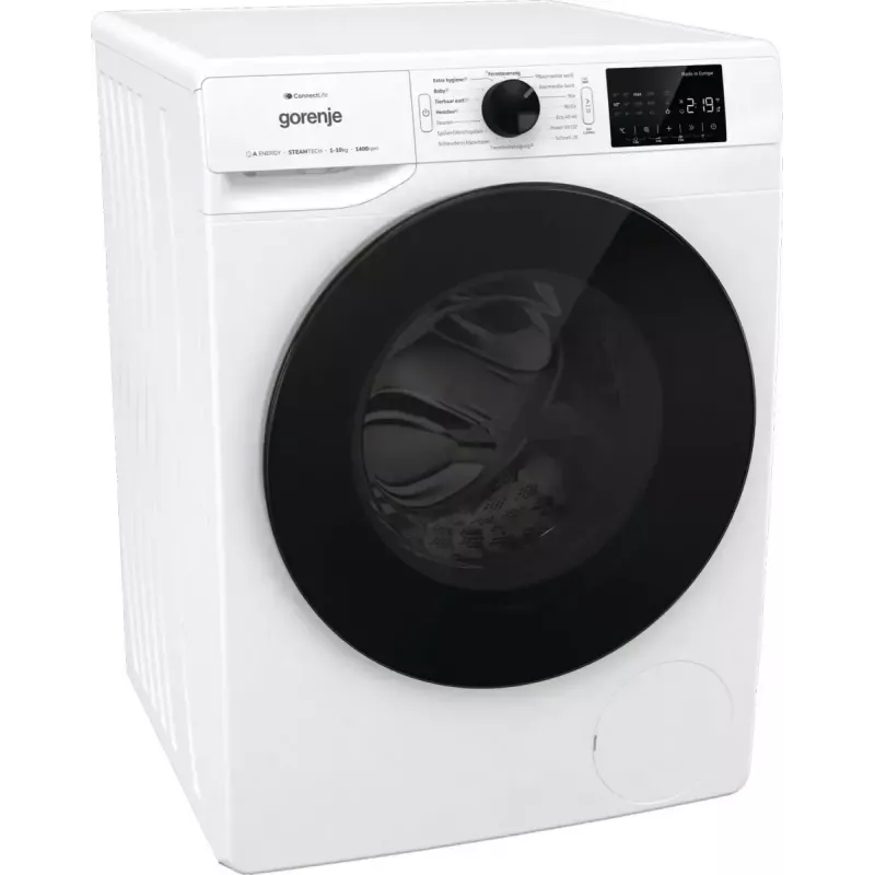 Lavadora de carga frontal Gorenje WPNEI14A2TS 10 kg 1400 rpm negra, blanca