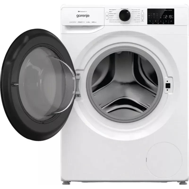 Lavadora de carga frontal Gorenje WPNEI14A2TS 10 kg 1400 rpm negra, blanca