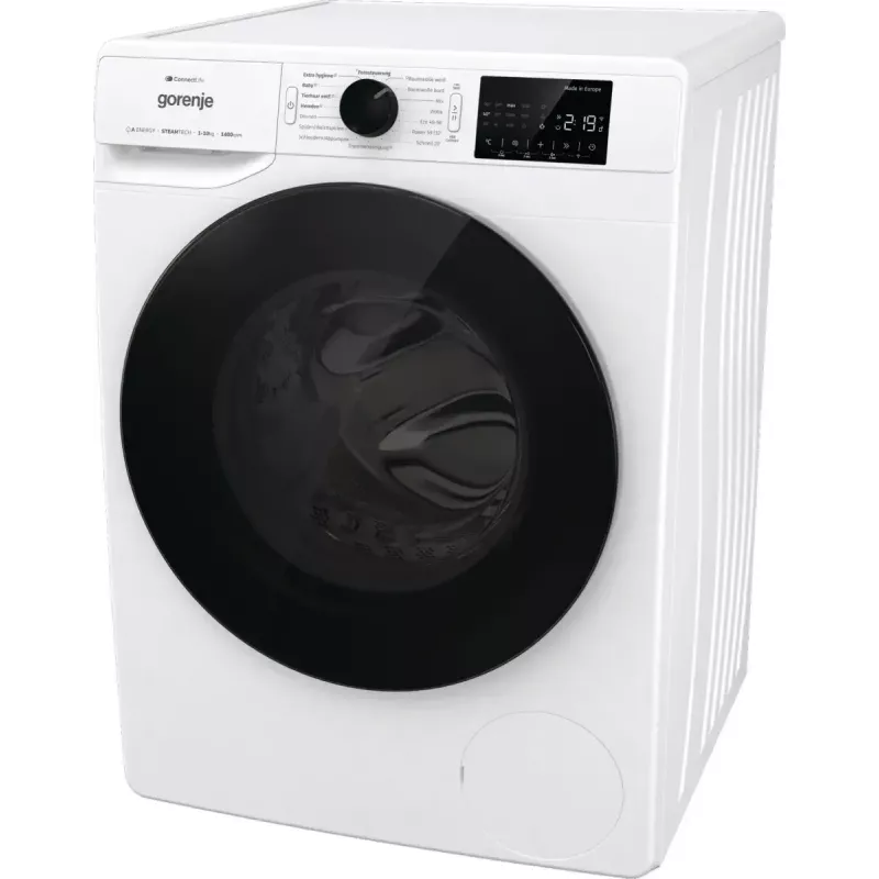 Lavadora de carga frontal Gorenje WPNEI14A2TS 10 kg 1400 rpm negra, blanca