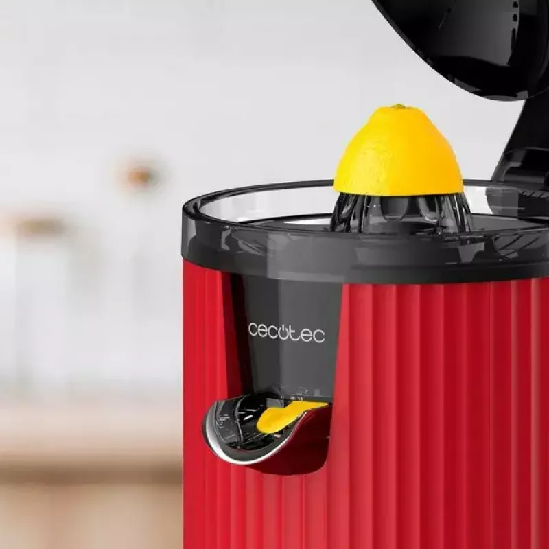 Cecotec Xqueeze RetroJuice 600 exprimidor de cítricos, 600 W, rojo