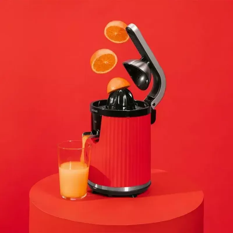Cecotec Xqueeze RetroJuice 600 exprimidor de cítricos, 600 W, rojo