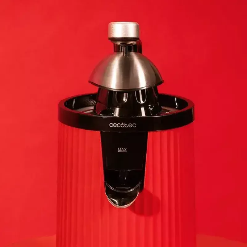 Cecotec Xqueeze RetroJuice 600 exprimidor de cítricos, 600 W, rojo