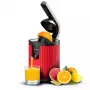 Exprimidor lento Cecotec Xqueeze RetroJuice 600 600 W negro rojo acero inoxidable