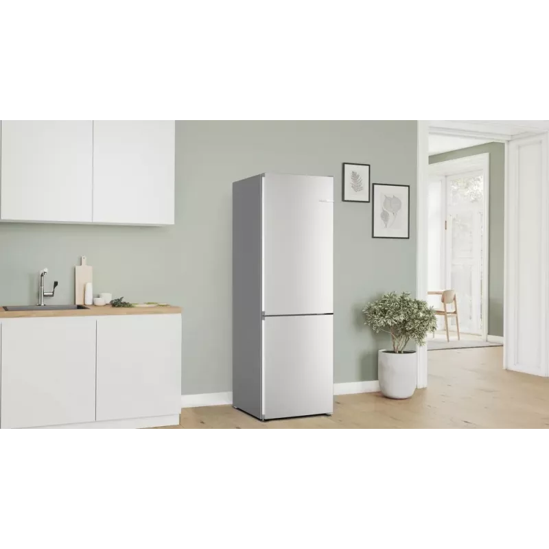 Frigorífico combi Bosch Serie 4 KGN362LAF independiente 321 L metalizado