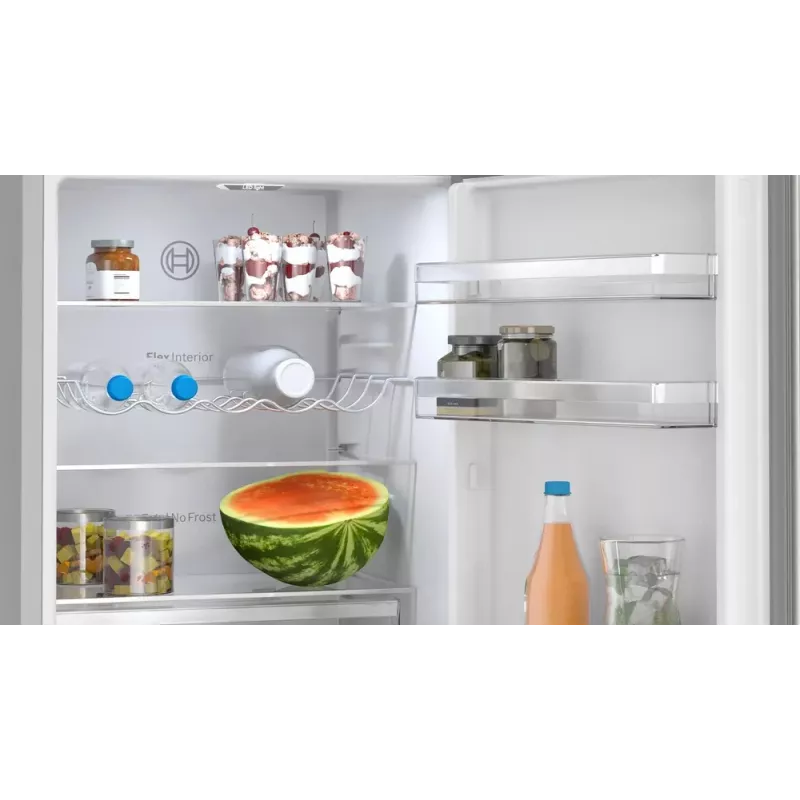 Frigorífico combi Bosch Serie 4 KGN362LAF independiente 321 L metalizado
