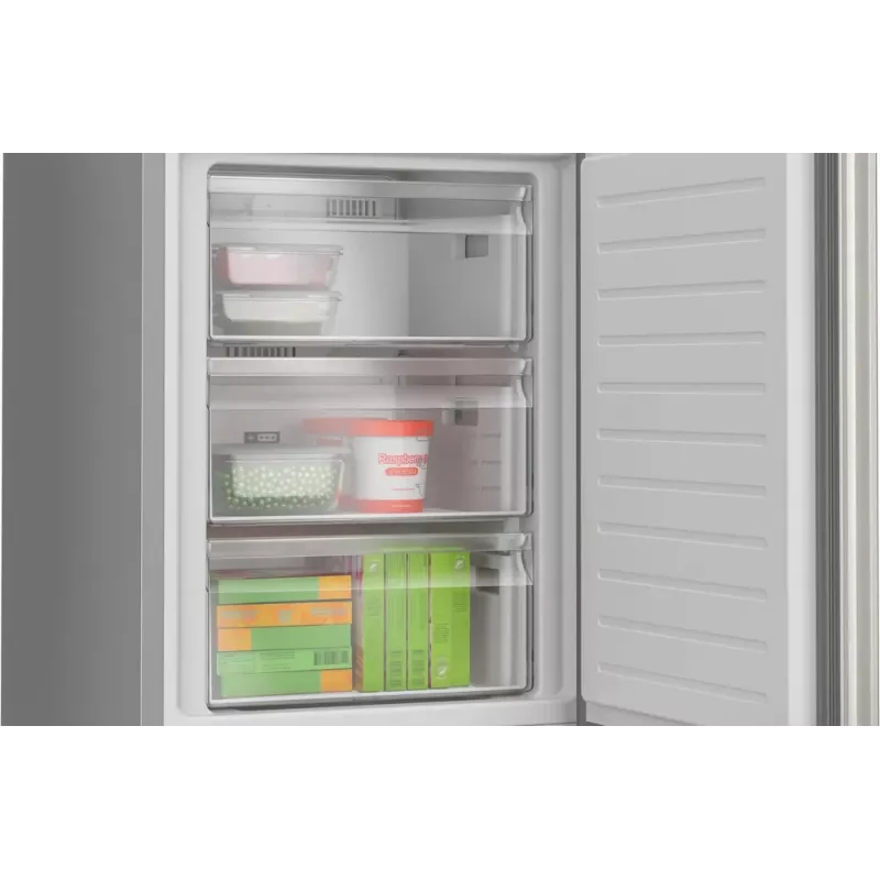 Frigorífico combi Bosch Serie 4 KGN362LAF independiente 321 L metalizado