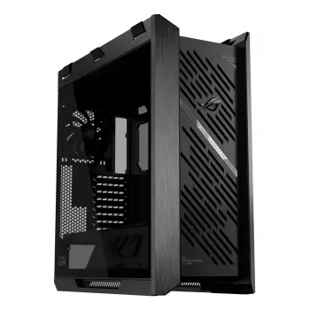 Caja de PC ASUS ROG Strix Helios II Semitorre — ATX/Semitorre, cristal templado, GPU 420 mm, 3 ventiladores frontales de 140 mm, USB-C