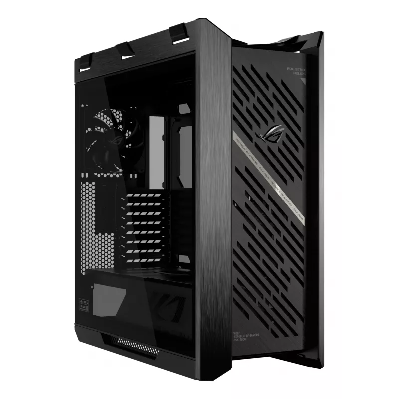 ASUS ROG Strix Helios II GX601S caja de PC, Midi Tower, E-ATX, cristal templado, Aura Sync RGB, 4 ventiladores de 140 mm, USB-C, negra