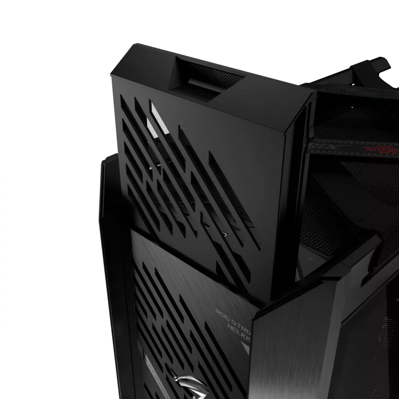 ASUS ROG Strix Helios II GX601S caja de PC, Midi Tower, E-ATX, cristal templado, Aura Sync RGB, 4 ventiladores de 140 mm, USB-C, negra