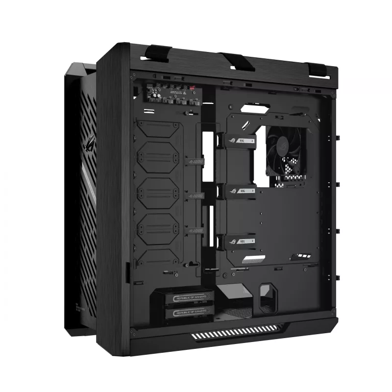 ASUS ROG Strix Helios II GX601S caja de PC, Midi Tower, E-ATX, cristal templado, Aura Sync RGB, 4 ventiladores de 140 mm, USB-C, negra