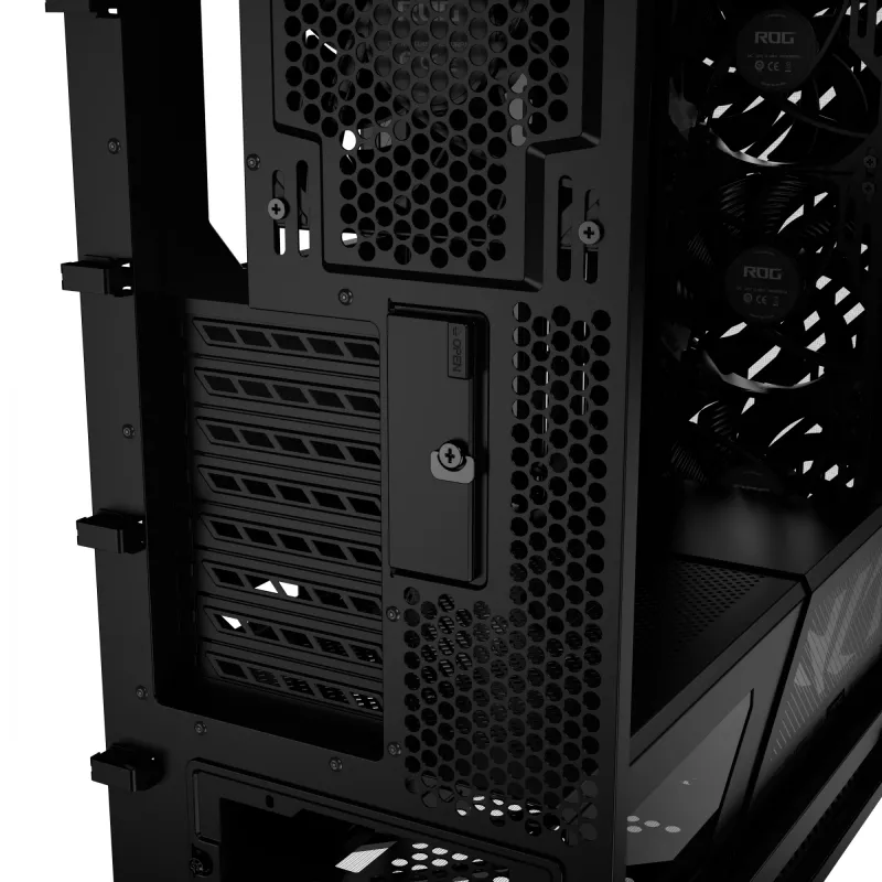 ASUS ROG Strix Helios II GX601S caja de PC, Midi Tower, E-ATX, cristal templado, Aura Sync RGB, 4 ventiladores de 140 mm, USB-C, negra