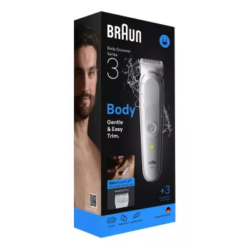 Braun Series 3 BG3530 Recortador de barba/afeitadora Gris
