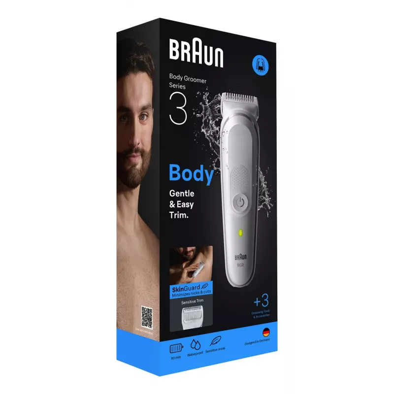 Braun Series 3 BG3530 Recortador de barba/afeitadora Gris