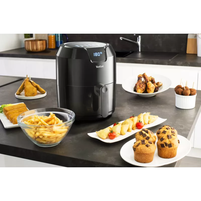 Freidora de aire Tefal Easy Fry Precision EY4018 Individual 4.2 L Independiente 1500 W Negra