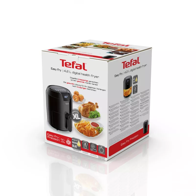Freidora de aire Tefal Easy Fry Precision EY4018 Individual 4.2 L Independiente 1500 W Negra