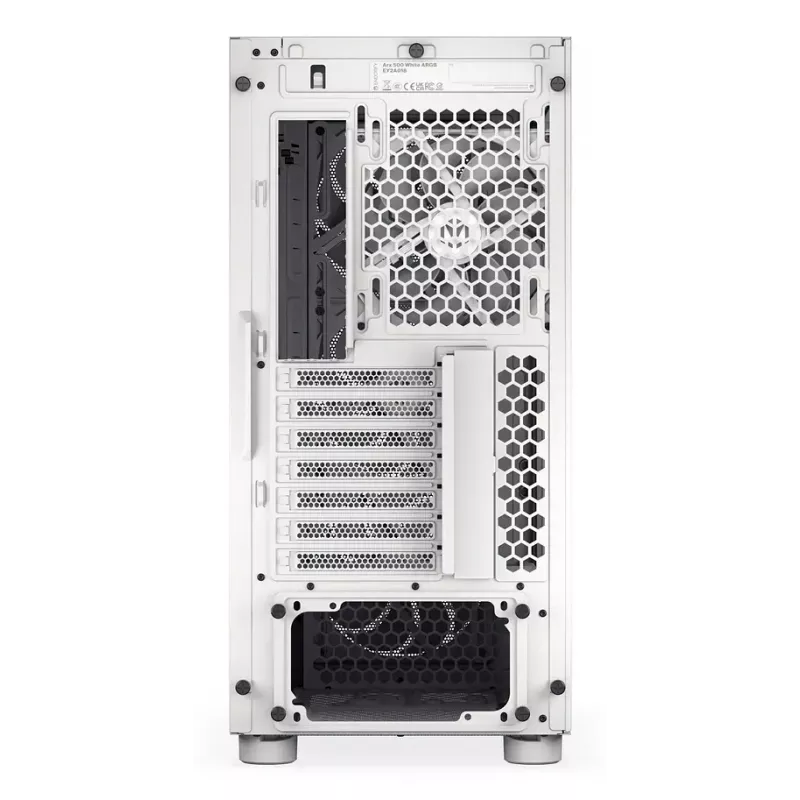 Caja semitorre para PC ENDORFY ARX 500 ARGB Blanca – cristal templado, compatible con ATX/Micro-ATX/Mini-ITX, 3x140 mm frontal + 1x140 mm trasero, 1×3,5